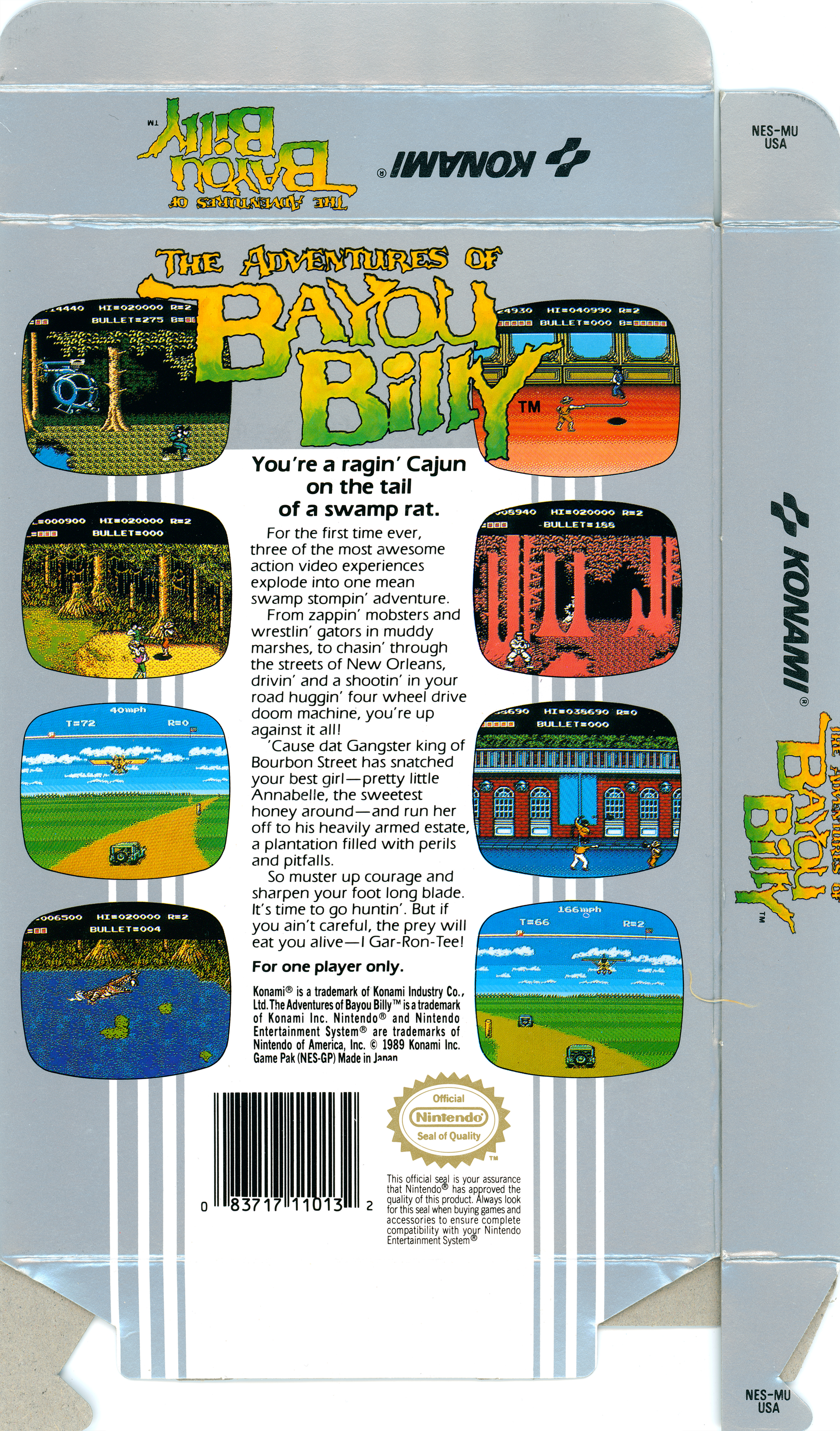 Adventures of Bayou Billy, The – Gaming Alexandria
